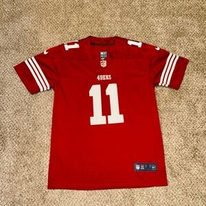 San Francisco 49ers Brandon Aiyuk #11 Red Home Stitched Nike Jersey Men’s Small